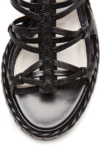 Thumbnail for your product : Jason Wu Embossed Leather Strappy Mid Sandal