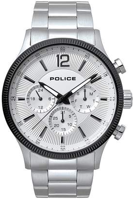 Police Feral White Multi Dial Stainless Steel Bracelet Gents Watch