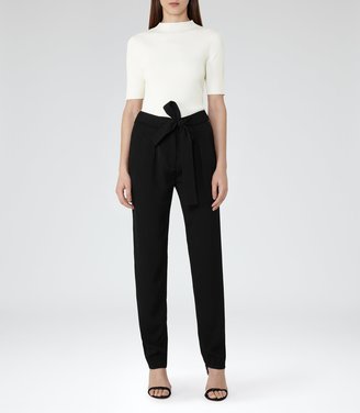 Reiss Evangelina High-Neck Knitted Top