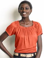 Thumbnail for your product : Banana Republic Shirred square-neck top