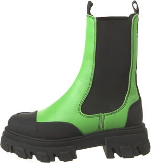 Ganni Leather Rain Boots ShopStyle