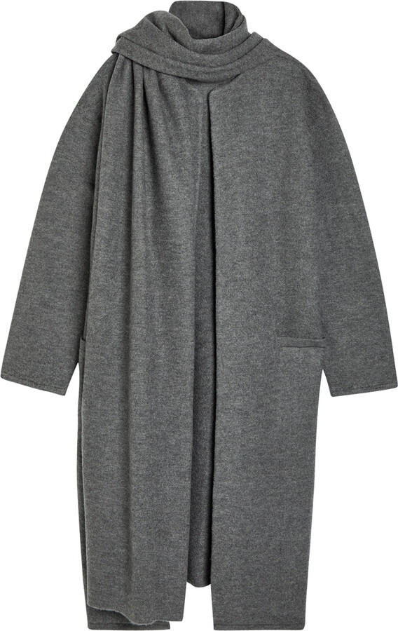 Maria Mcmanus Scarf-effect Merino Wool Coat