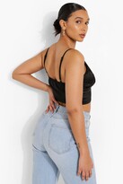 Thumbnail for your product : boohoo Satin Hook & Eye Bralette