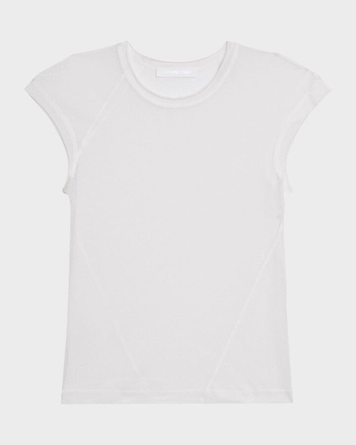 Helmut Lang Twisted Sheer Crewneck Top