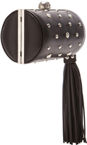 Thumbnail for your product : Alexander McQueen North South Skull Studded Nappa Clutch