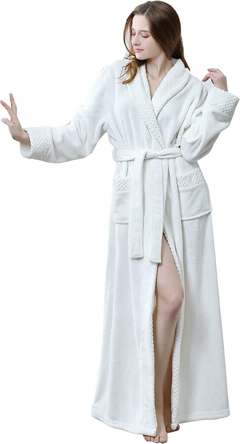 full length fluffy dressing gown