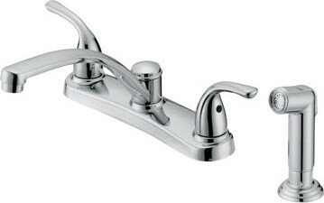 Oakbrook Collection Touch Double Handle Kitchen Faucet with Side Sprayer