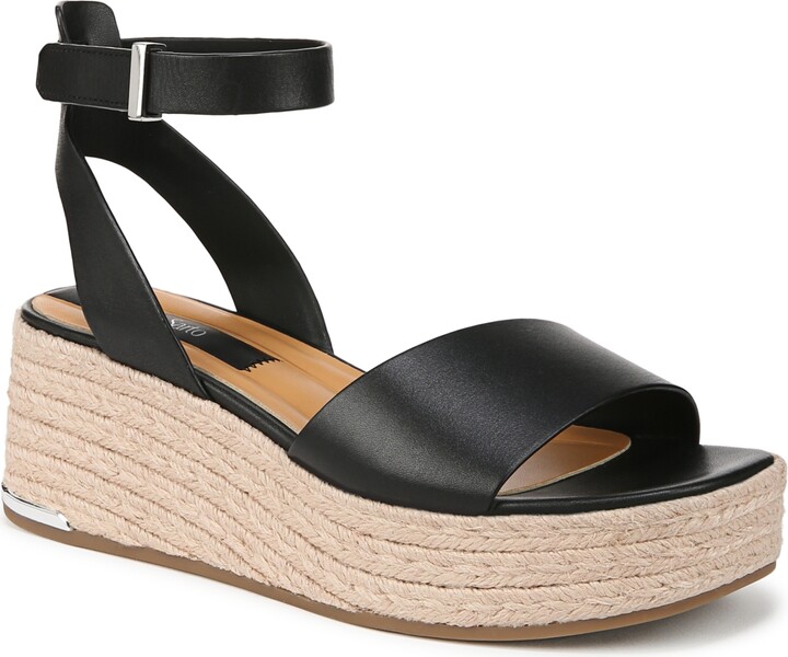 Franco Sarto Women's Tiffany Open Square Toe Espadrille Platform Sandals