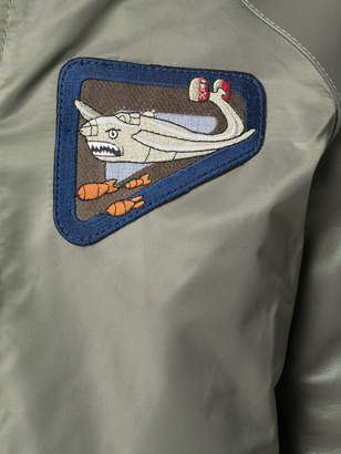 Schott contrast bomber jacket