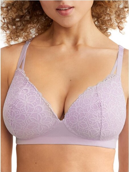 Maidenform Self Expressions Women's 2pk Convertible Push-up Lace Wing Bra  5809 - Beige/black 38dd : Target