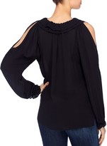 Thumbnail for your product : Catherine Malandrino Solid Sayer Cold-Shoulder Blouse