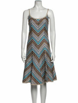 Thumbnail for your product : Akris Punto Silk Knee-Length Dress Blue