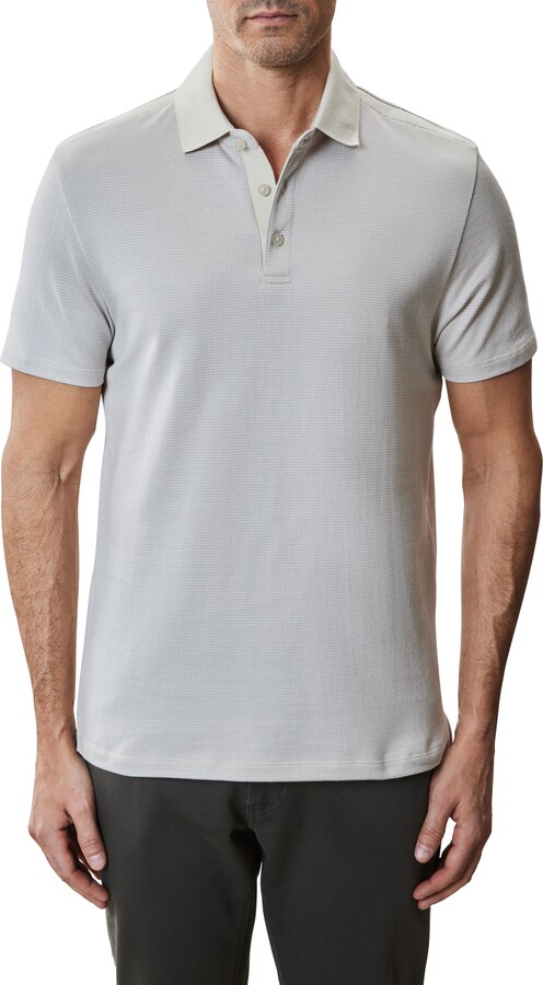 Robert Barakett Modesto Race Stripe Cotton Polo