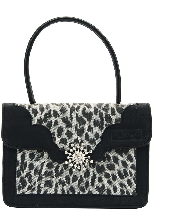 Embellished Mini Tote Shoulder Bag In Cheetah Print ShopStyle