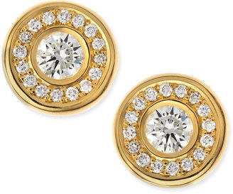 Roberto Coin 18-karat Yellow Gold Diamond Stud Earrings
