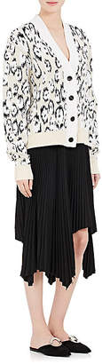 Proenza Schouler Women's Leopard-Pattern Wool-Blend Cardigan
