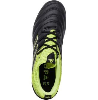 adidas Mens Copa 19.3 Artificial Grass Football Boots Core Black/Solar Yellow/Core Black