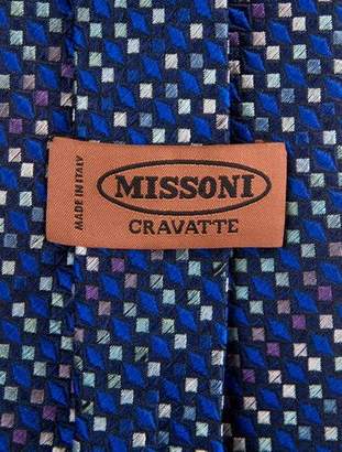 Missoni Jacquard Square Silk Tie