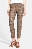 Thumbnail for your product : Vince Camuto Camo Print Cuff Skinny Jeans