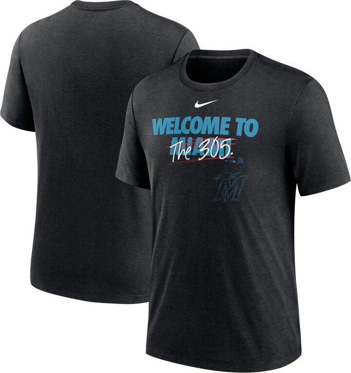 Nike Men's Heathered Charcoal Miami Marlins Authentic Collection