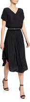 Thumbnail for your product : Ramy Brook Phoebe Short-Sleeve Beaded-Waist Maxi Dress