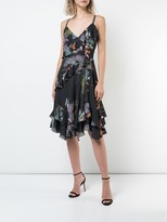Thumbnail for your product : Josie Natori Kyoto print ruffle dress