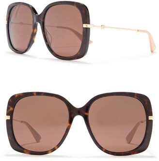 Gucci 57mm butterfly sunglasses Clearance