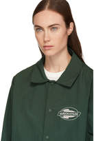 Thumbnail for your product : MAISON KITSUNÉ Green Plain Bertil Windbreaker Jacket