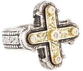 Thumbnail for your product : Konstantino Two-Tone Diamond Cross Ring