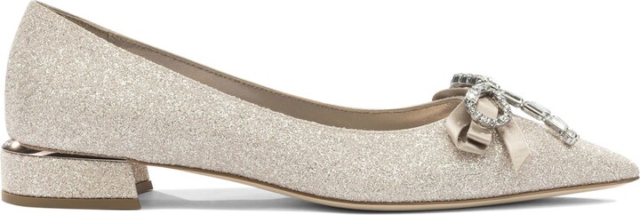 Jimmy Choo Auria 25 Mm Heeled Shoes Gold