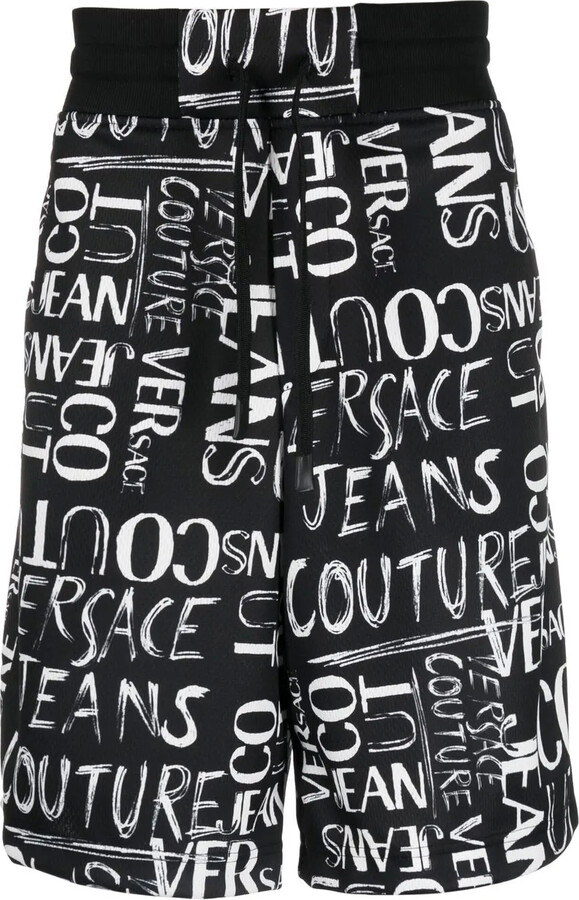 Versace Jeans Couture Logo-Print Track Shorts