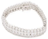 Thumbnail for your product : Kenneth Jay Lane Three Row Tennis Bracelet