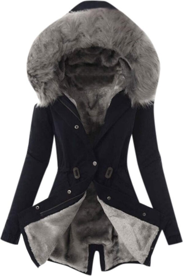Real Fur Hooded Jackets For Women, Womens Coats With Fur Hood