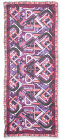 Thumbnail for your product : Emilio Pucci Ferro Printed Fringe Scarf, Red
