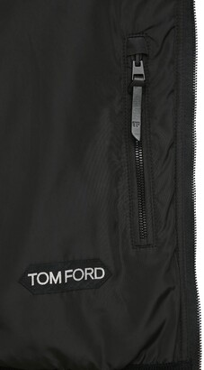 Tom Ford Hooded Nylon & Wool Knit Jacket