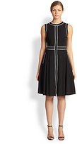 Thumbnail for your product : Michael Kors Contrast-Piping Poplin Dress