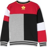 Thumbnail for your product : DSQUARED2 Kids Colour-Block Number Sweatshirt