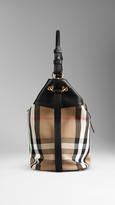 Thumbnail for your product : Burberry Medium Buckle Detail House Check Hobo Bag