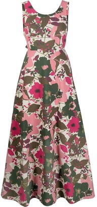 P.A.R.O.S.H. Womens Multicolor Cotton Dress
