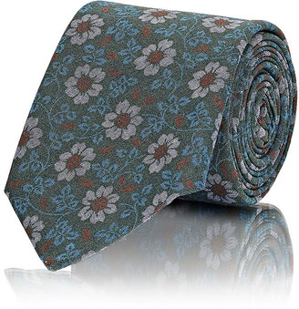 Barneys New York Men's Floral Plain-Weave Necktie
