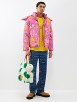 Thumbnail for your product : ERL Floral-print Hooded Cotton-blend Twill Down Jacket