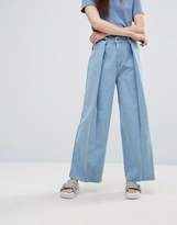 Thumbnail for your product : Weekday Pleated Wrap Front Wide Leg Jean