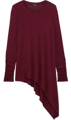 Splendid Luxe Asymmetric Stretch Micro Modal And Cashmere-Blend Top