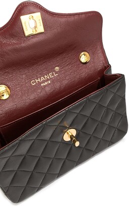 Chanel Pre Owned 1985-1993 Mini Diamond Quilt Chain Crossbody Bag