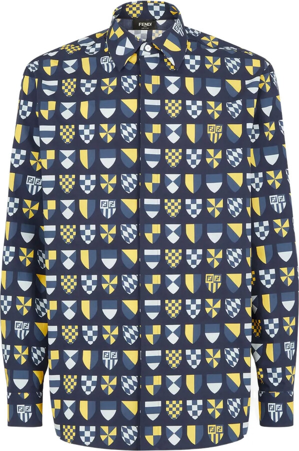 Fendi Crest-Print Shirt