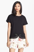 Thumbnail for your product : Carven Embroidered Hem Tee