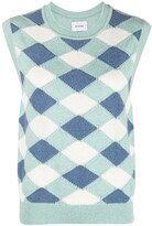 Thumbnail for your product : Barrie Geometric Cashmere Knit Top