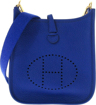 Hermès - Authenticated Evelyne Handbag - Cloth Brown Plain for Women, Very Good Condition