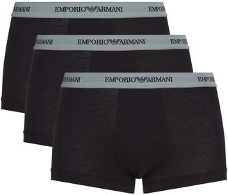 Emporio Armani Emporio Stretch Cotton Trunks (Pack of 3)