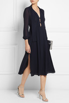 Thumbnail for your product : Burberry Pleated silk-chiffon dress